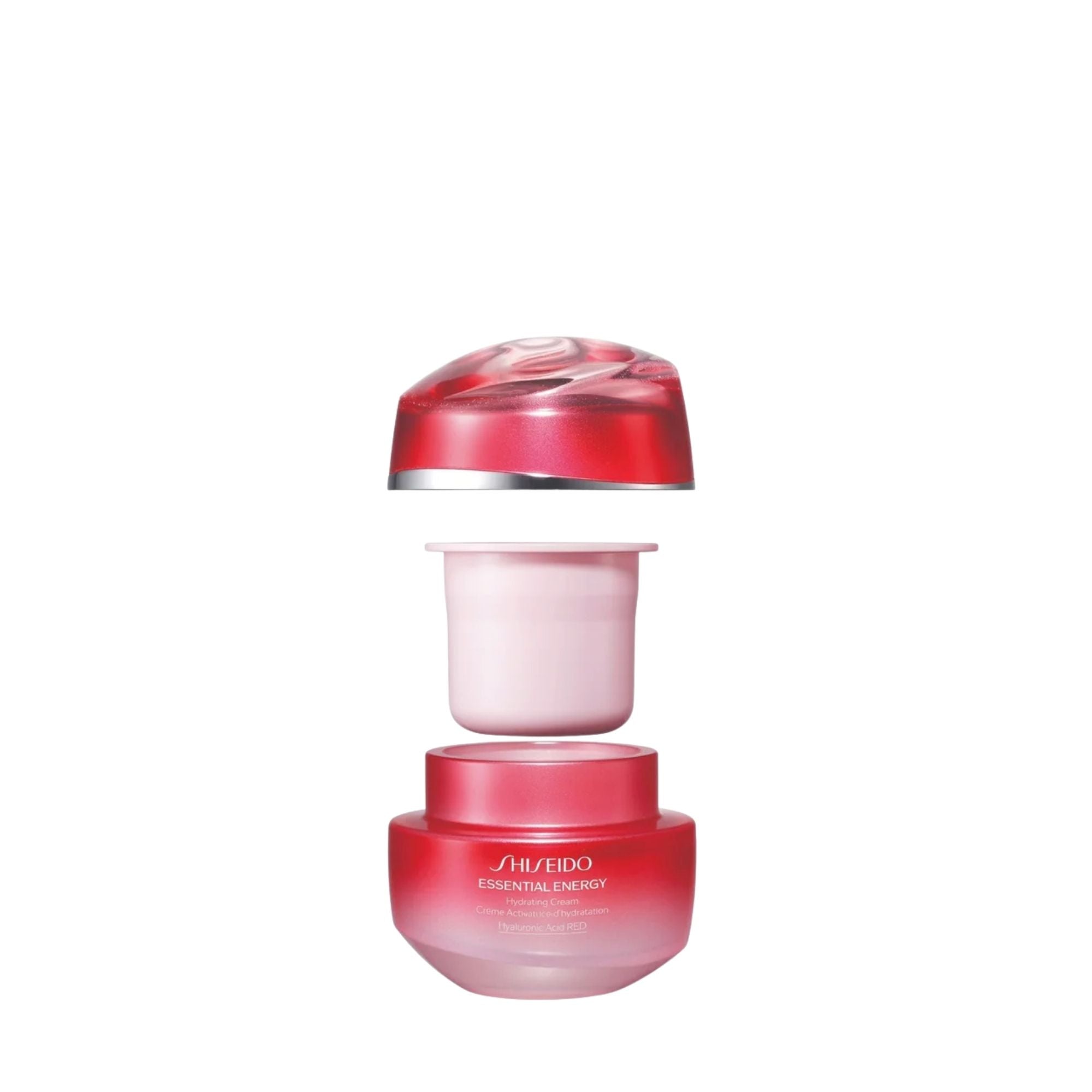 Shiseido Essential Energy Hydrating Day Cream SPF 20 Refill Hyaluronic Acid Red