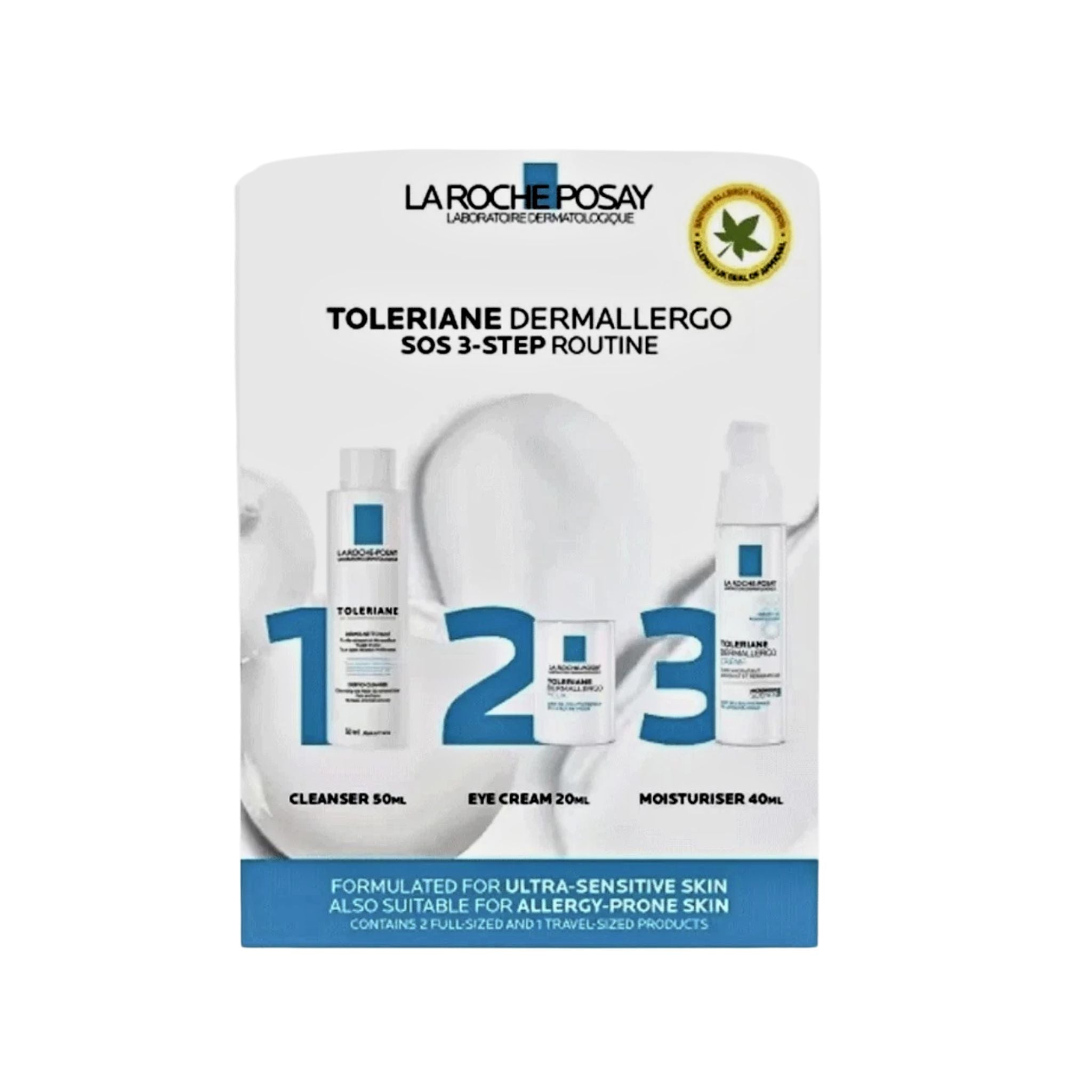 La Roche-Posay Toleriane Dermallergo Sensitive 3-Step Routine